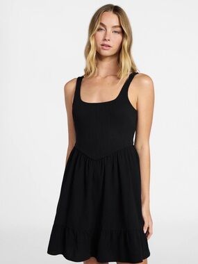 NWT Classic Black Sleeveless Mini Dress